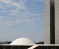 Palácio do Congresso Nacional na Esplanada dos Ministérios em Brasília